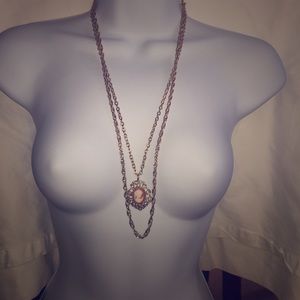 Vintage Sarah Coventry Faux Cameo Necklace